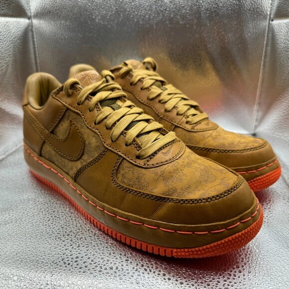 Size 11.5 Nike Air Force 1 Insideout Low Mapple Brown Mens Sneaker 312486-271 - Picture 1 of 11